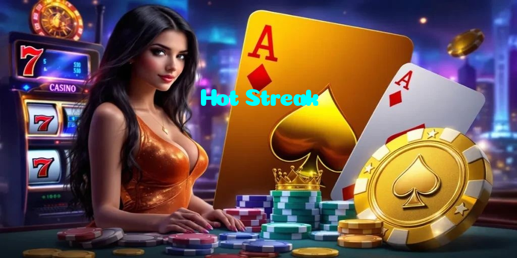 Hot Streak casino presented on mobile device in Pakistan with slots and live games
